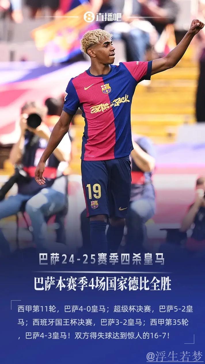 巴萨2-1逆袭副班长，拉菲尼亚建功，领先皇马7分